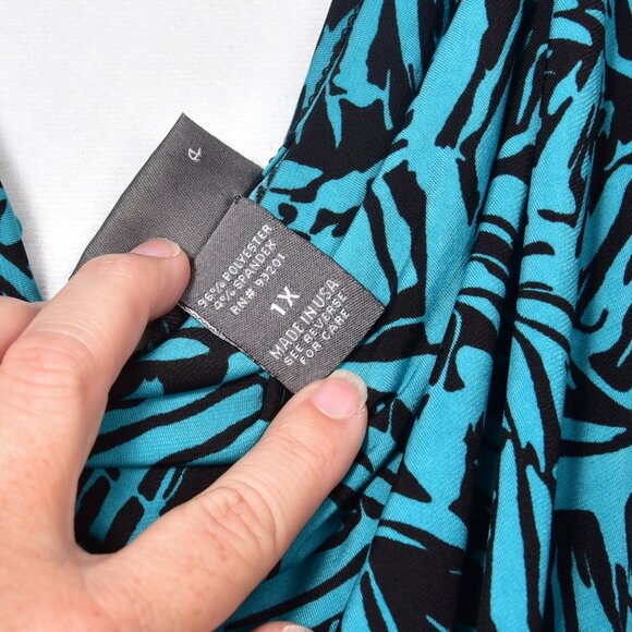 Dot's Women's Size 1X MultiColor Plus Dress - Picture 4 of 6